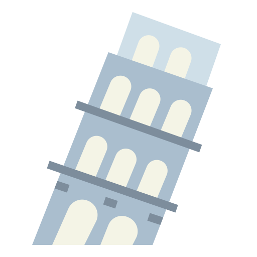 Пизанская башня Smalllikeart Flat иконка