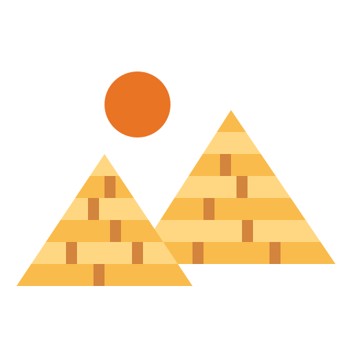 pyramide Smalllikeart Flat Icône