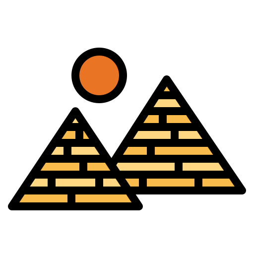 pirámide Smalllikeart Lineal Color icono