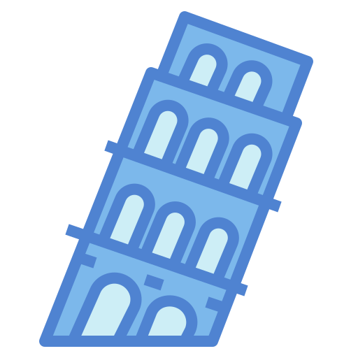 피사의 사탑 Generic Blue icon