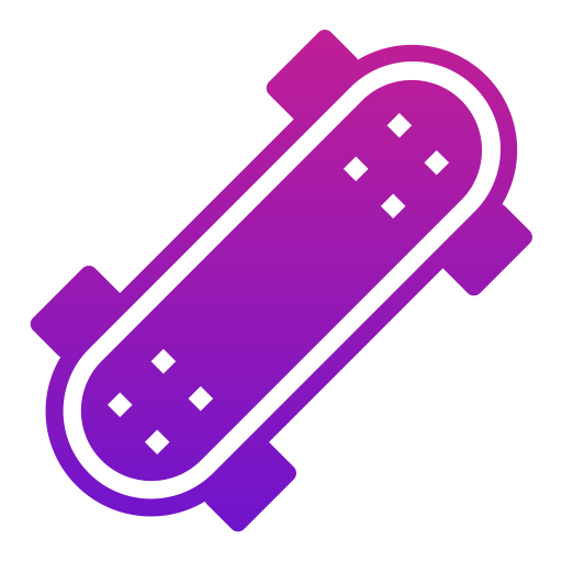 skateboard Generic Flat Gradient icon