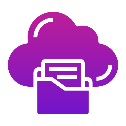 cloud-ordner Generic Flat Gradient icon