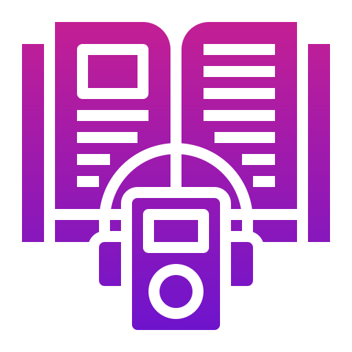 Audiobook Generic Flat Gradient icon
