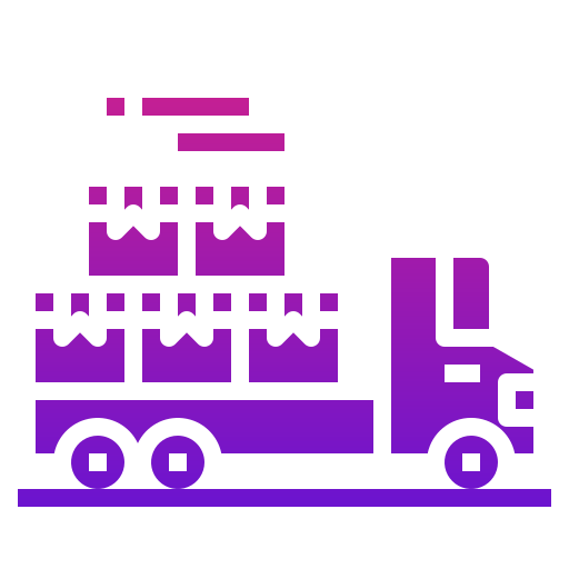 camión de carga Generic Flat Gradient icono