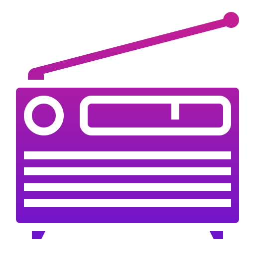 라디오 Generic Flat Gradient icon