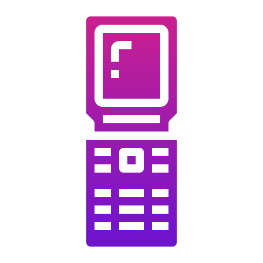 teléfono móvil Generic Flat Gradient icono