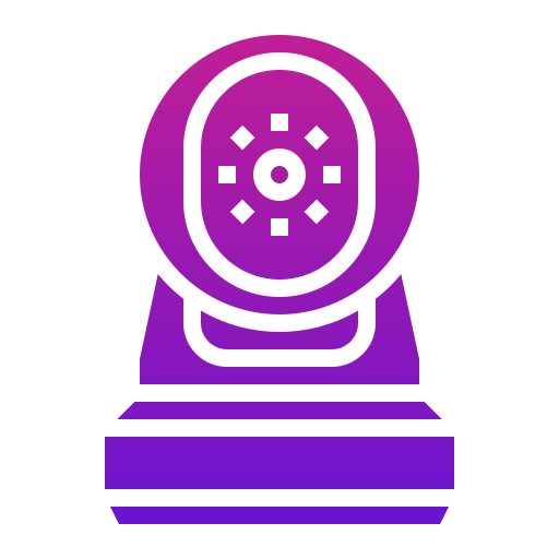 cámara de vigilancia Generic Flat Gradient icono
