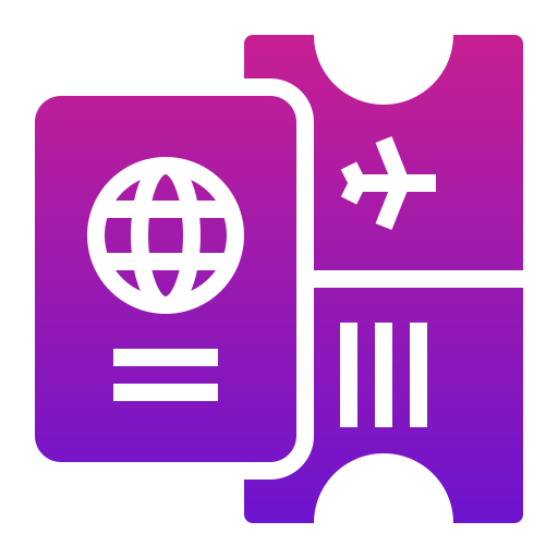 paszport Generic Flat Gradient ikona