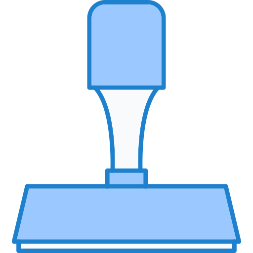 Rubber stamp Generic Blue icon