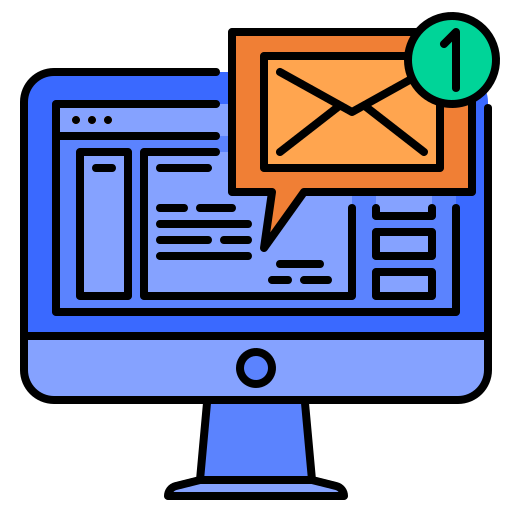 e-mail Generic Outline Color icon