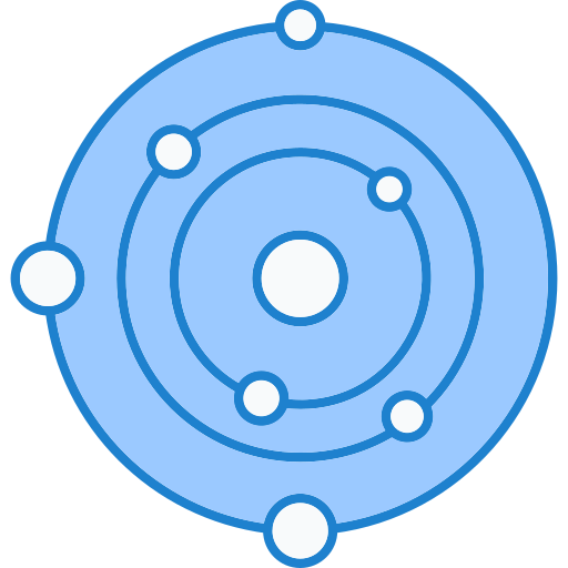 zonnestelsel Generic Blue icoon