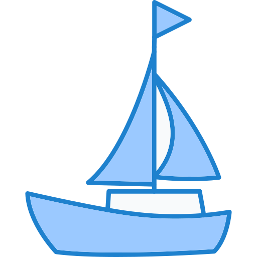 Sail boat Generic Blue icon