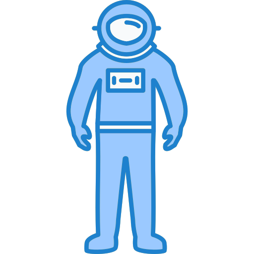 astronaut Generic Blue icoon