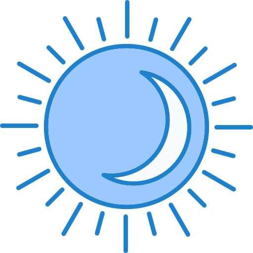 日食 Generic Blue icon