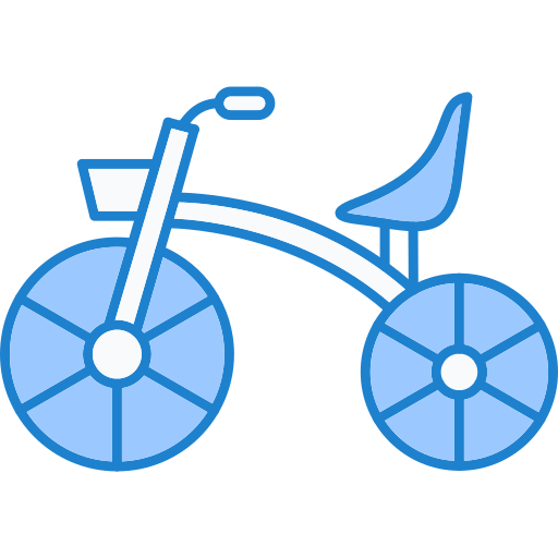triciclo Generic Blue Ícone