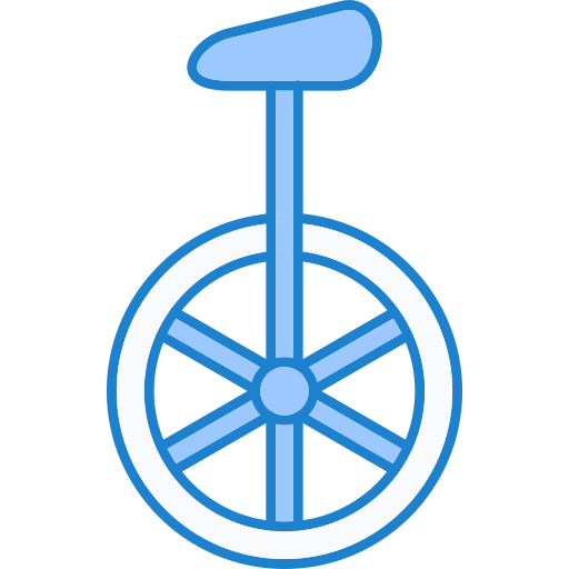 Unicycle Generic Blue icon
