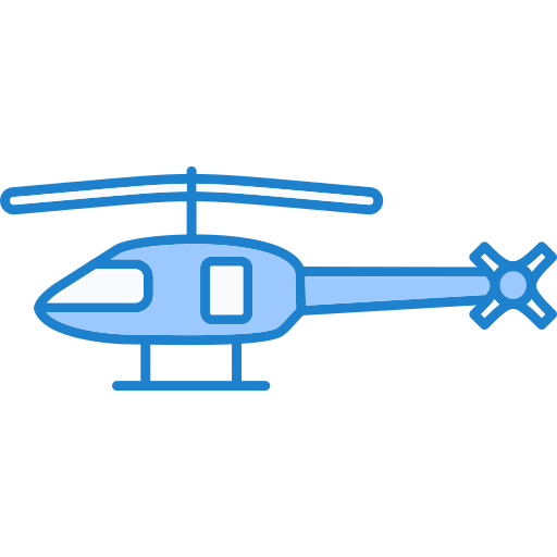 hélicoptère Generic Blue Icône