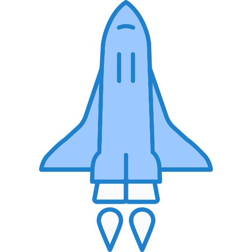 Космический шаттл Generic Blue иконка