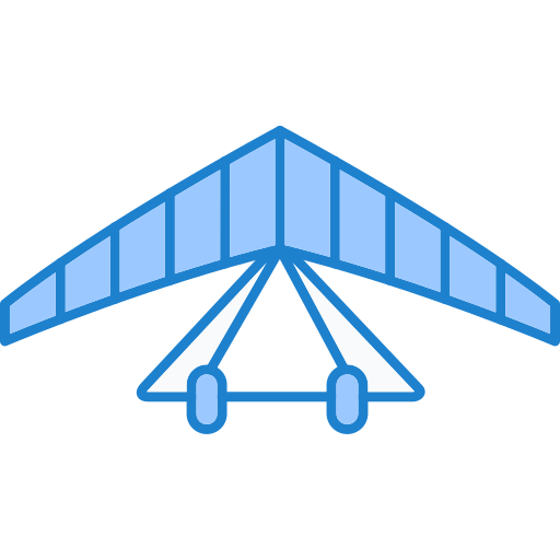 Hang glider Generic Blue icon