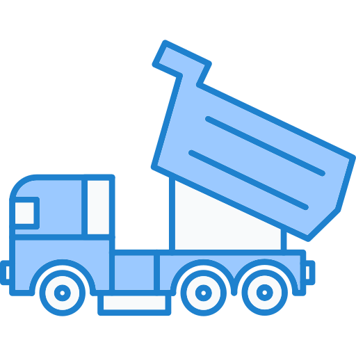 Garbage truck Generic Blue icon