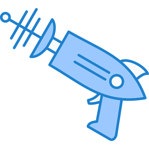 Space gun Generic Blue icon