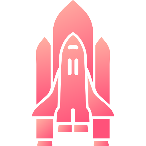 ruimteschip Generic Flat Gradient icoon