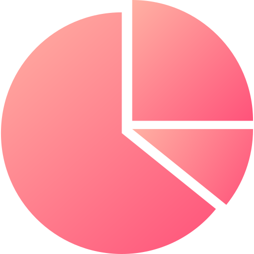 cirkeldiagram Generic Flat Gradient icoon