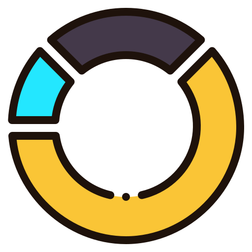 donut-diagramm Generic Outline Color icon