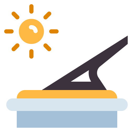 zegar słoneczny Generic Flat ikona
