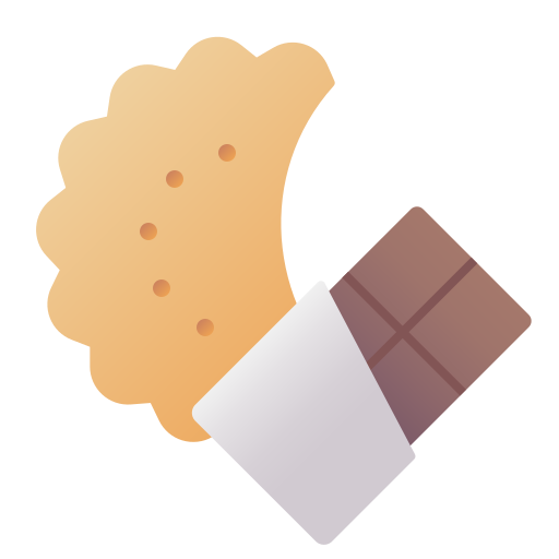 tabliczka czekolady Generic Flat Gradient ikona
