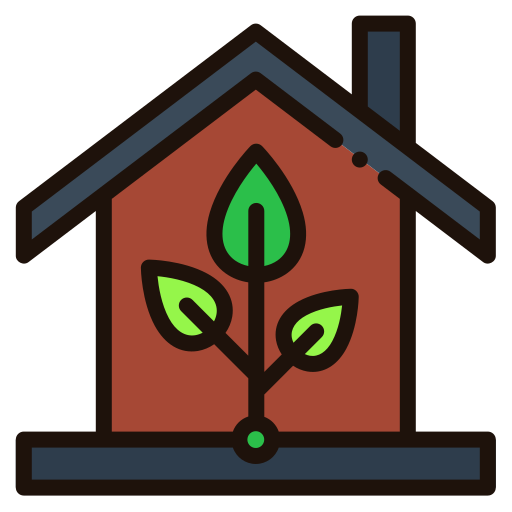 casa ecologica Generic Outline Color icona