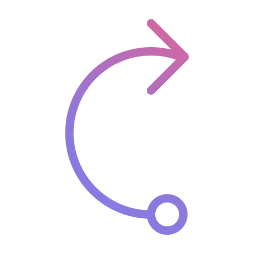 Rotate arrow Generic Gradient icon