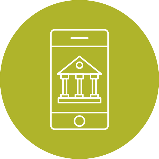 les services bancaires mobiles Generic Circular Icône