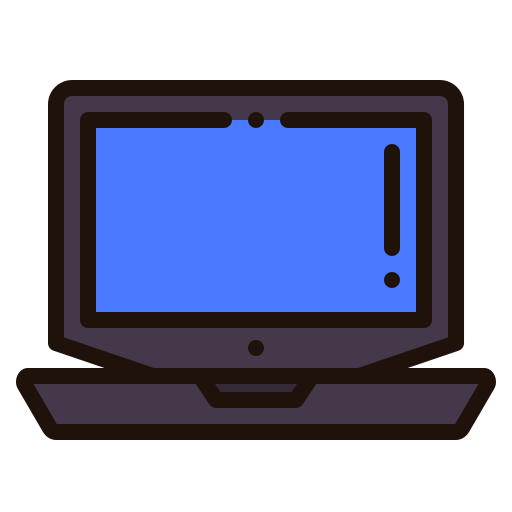 ラップトップ Generic Outline Color icon