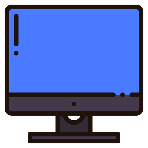 monitor Generic Outline Color Ícone