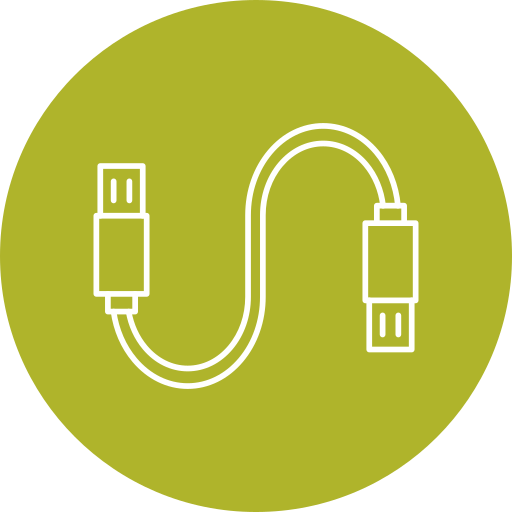usb-kabel Generic Circular icoon