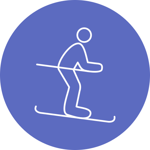 esquí Generic Circular icono
