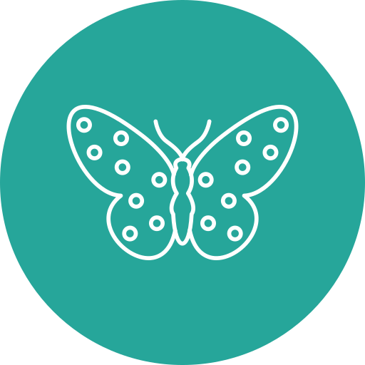 papillon Generic Circular Icône