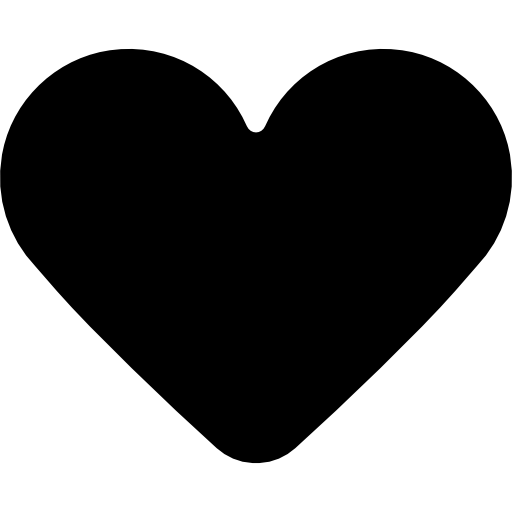Black heart  icon