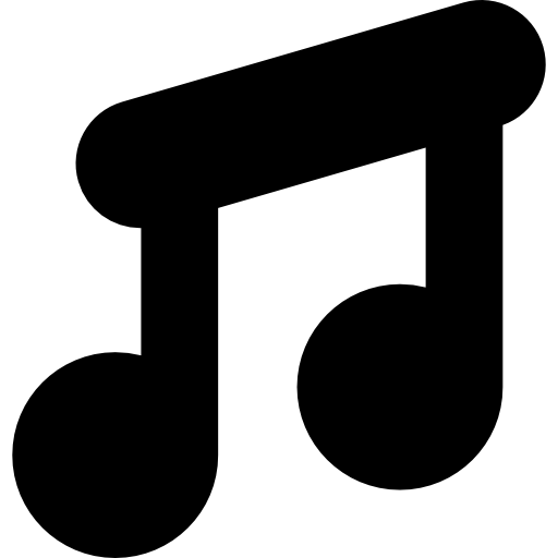 Musical eighth notes  icon