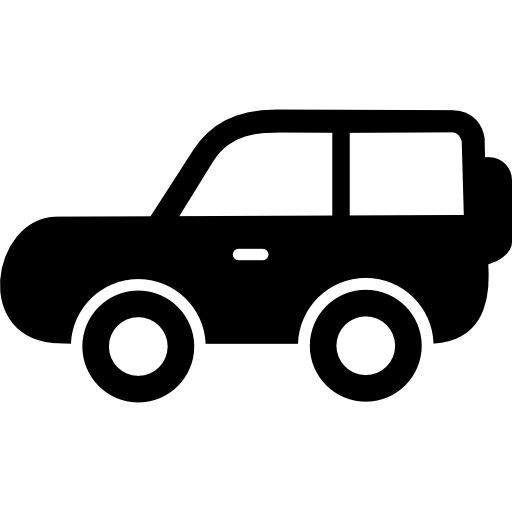 4x4 車の側面図  icon
