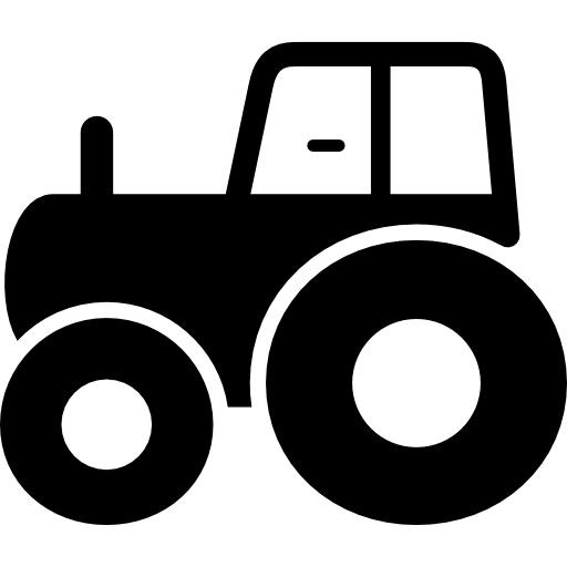 Вид сбоку трактора  иконка