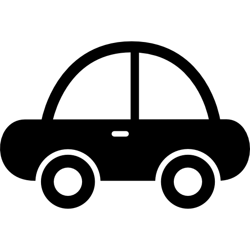 widok z boku samochodu  ikona