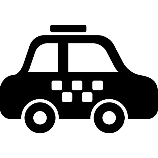 seitenansicht des polizeiautos  icon