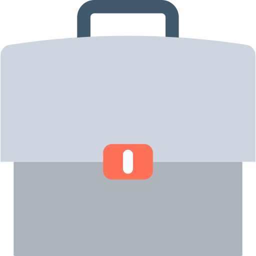 Briefcase Flat Color Flat icon