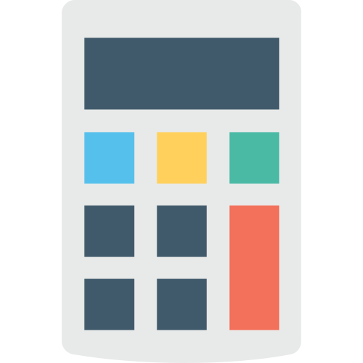 calculadora Flat Color Flat Ícone