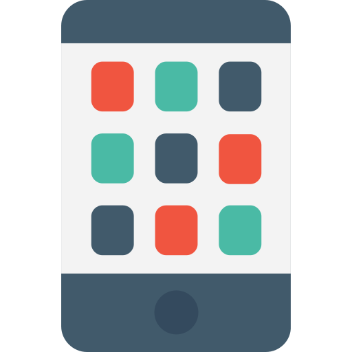smartfon Flat Color Flat ikona