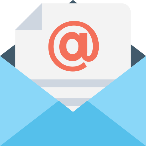 e-mail Flat Color Flat ikona