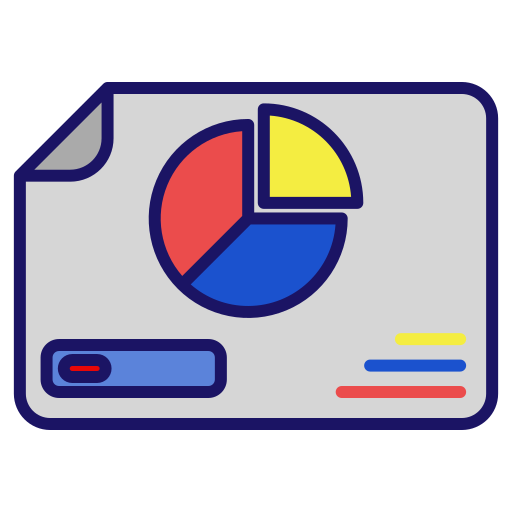 diagrama Generic Outline Color icono