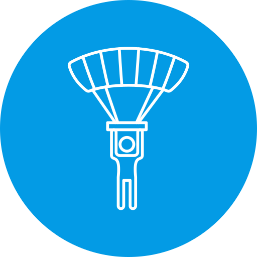 Прыжки с парашютом Generic Circular иконка